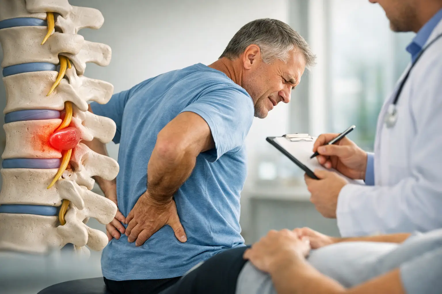 Hernias de disco: tratamiento y alivio real